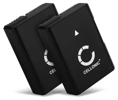 Image de CELLONIC 2x Batterie pour Appareil photo Compatible avec Nikon D3300, D3500, D5200, EN-EL14 - (1050mAh, 7.4V)