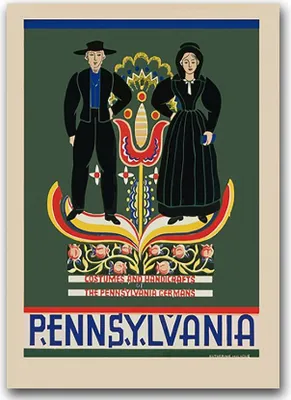 Produktbild von Poster - Canvas - Leinwand - 59,4 cm x 84,1 cm - Fotoposter - Leinwandkunst - Pennsylvania