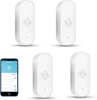 Productafbeelding van Draadloze glasbreukmelder met app-alarmen en instelbare gevoeligheid