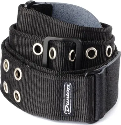 Zdjęcie produktu dla Dunlop D38-19BK Black Tekstylne gitarowe pasy