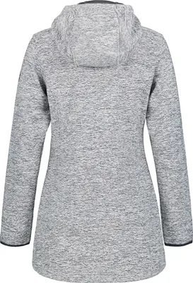 Icepeak Strickfleecejacke lang für Damen Alzey mit Kapuze