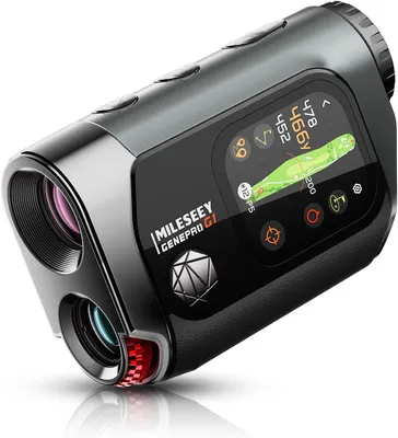 Immagine prodotto di MiLESEEY GenePro G1, telemetro da golf con touchscreen GPS, 43.000 percorsi, 1200m