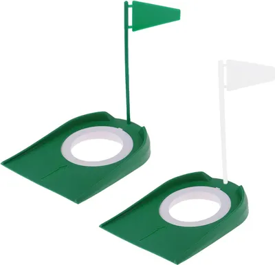 Produktbild von Indoor- und Outdoor-Golf-Putting-Matte mit verstellbaren Löchern und Flagge