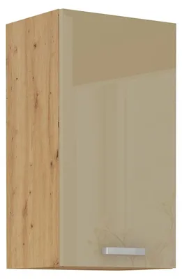 Produktbild von Hängeschrank 40 Eiche Artisan Cappuccino Hochglanz Küchenzeile Küchenblock Küche