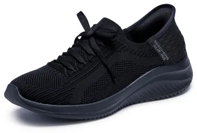 Produktbild von Skechers Damen Ultra Flex 3.0 Brilliant Path Turnschuhe, Black Knit/Trim, 38 EU