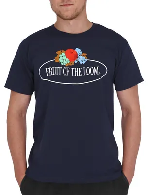 Produktbild von Fruit of the Loom T-Shirt mit Vintage Logo Farbe: deep navy Größe: XL