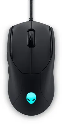 Productafbeelding van Alienware AW320M muis, geschikt voor zowel linker- als rechterhand, USB Type-A, optische sensor, 3200 DPI