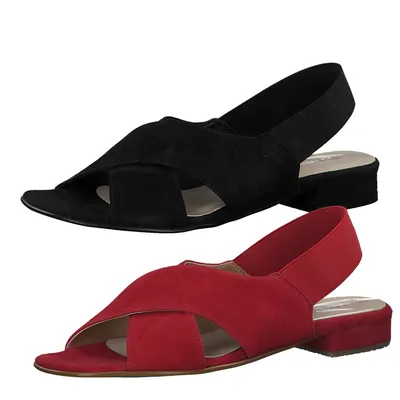 Produktbild von Tamaris 1-28017-24 Damen Sandaletten Sandalen Leder Blockabsatz, Größe:38 EU, Farbe:Schwarz