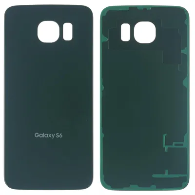 Produktbild von Samsung Galaxy S6 (SM-G920F) Backcover + Kameraglas + Kleber, Schwarz