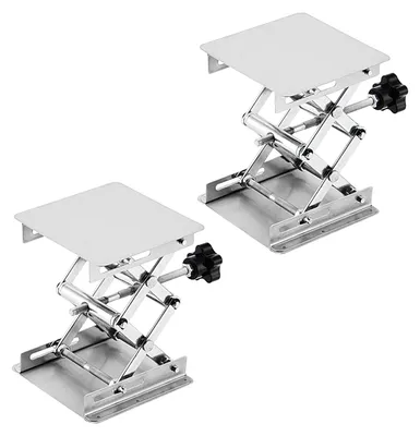 Labor-Scherenheber 2er-Pack 100x100 mm, Edelstahl, Hub 50-160 mm