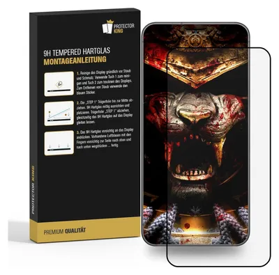 Produktbild von 1x 9H Panzerglas für Samsung Galaxy A55 5G FULL COVER echtes Tempered Panzerhartglas Displayschutz Schutzglas Panzerfolie Schutzfolie Screen-Protector