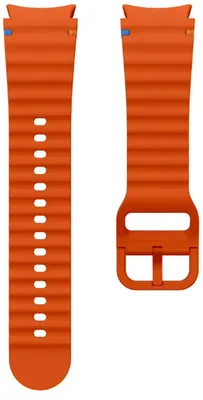 Productafbeelding van Go Go Gadget – Smartwatch-armband – Siliconen armband – Geschikt voor Samsung Galaxy Watch 7 – 40 en 44 mm – Oranje
