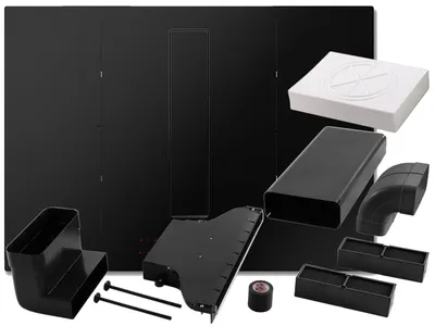 Produktbild von Elica SET NikolaTesla Fit Raw BR/A/72 Kochfeldabzug Induktion Schwarz Matt + KIT0167757 Installationsset Umluft