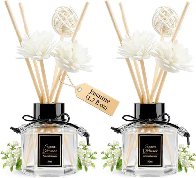 Produktbild von Duftstäbchen 2 x 50 ml, Rattanstäbchen, Jasmin, für Wohnung