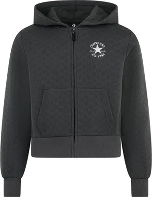 Produktbild von Converse Kids Star Pointelle Reißverschlusspullover Grau 12-13 Years Grau 12-13 Years