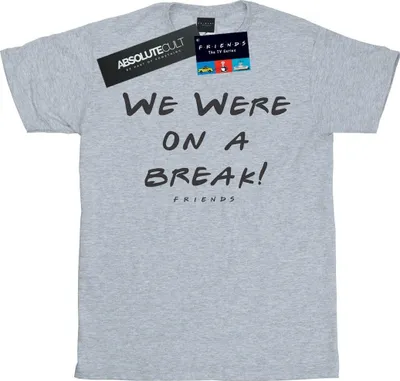 Produktbild von Friends - "We Were On A Break" T-Shirt für Damen BI23984 (M) (Grau)