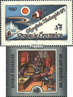 Produktbild von Briefmarken Österreich 1994 Mi 2118,2119 (kompl.Ausg.) postfrisch Winterolympiade