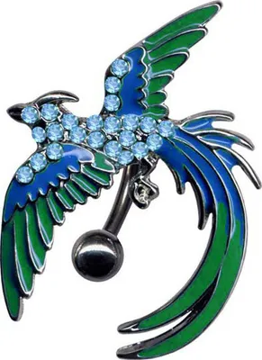 Produktbild von Bauchnabelpiercing: Piercing Reverse Phönix Vogel