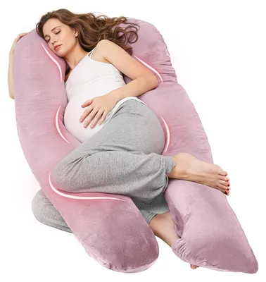 Produktbild von Schwangerschaftskissen U-Form, waschbarer Bezug, Unterstützung für Rücken, Hüften, Beine, 150 cm