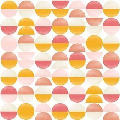 Produktbild von Braun & Company Servietten Motiv Soft Circles puder 33 x 33 cm - 20er Pack