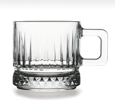 Produktbild von Pasabahce - Kaffeeglas - Elysia - 195 ml - kristallklar - Set von 2 mit Griff