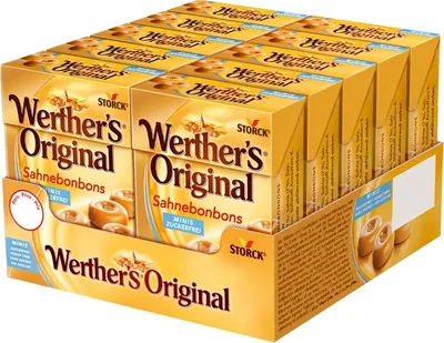 Produktbild von Werthers Original Minis Sahnebonbons Zuckerfrei 10 x 42 g