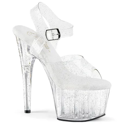 Produktbild von ADORE-708MMG Damen Sandale von Pleaser, Transparent EU 40, US 10