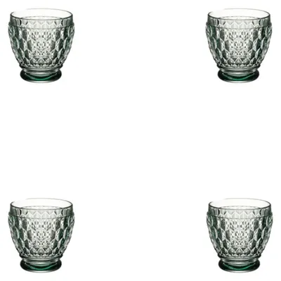 Image de Villeroy & Boch, ensemble de 4 verres à shot Boston, colorés, capacité de 80 ml, en cristal vert