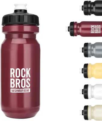 Obrázek produktu pro ROCKBROS Cyklistická láhev na vodu 600 ml Sportovní láhev Neprůsaková láhev Cyklistická láhev na vodu pro kolo Kempování Posilovna Turistika Červená