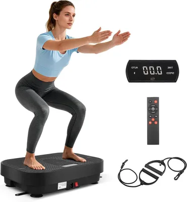 Produktbild von Vibrationsplattform – Vibrationsplatte – Muskelaufbau für zu Hause – 5 Programme – 200 Watt – Schwarz
