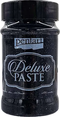 Produktbild von Paste deluxe schwarz und gold 100ml - PENTART