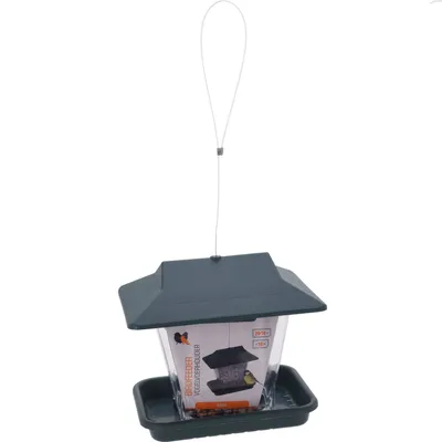 Image de Mangeoire Oiseaux Verte Maison Verte, Alimentation Oiseaux - Ipae Progarden