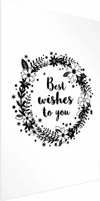 Produktbild von Posterpapier Poster - Best Wishes to You 29.7x42 cm Text m-C-0299-ao-a
