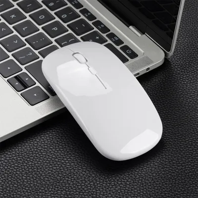 Zdjęcie produktu dla Mysz bezprzewodowa, 3 regulowane DPI Mysz bezprzewodowa 2.4GHz z odbiornikiem Ultra cienka, cicha mysz 10m Mysz bezprzewodowa do PC Laptop Windows MacBook Office Home - Biały / Szary / Srebrny / Czarny / Różowe złoto / Złoty