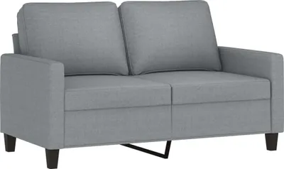 Produktbild von vidaXL 2-Sitzer-Sofa Hellgrau 120 cm Stoff