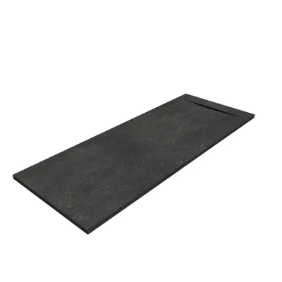 Produktbild von SANYCCES SIENA Rechteckige Duschwanne SanyDur Gel Coat 190 x 70 cm, Fossil schwarz