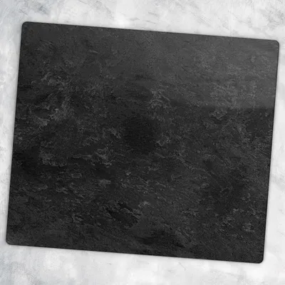 Produktbild von Glas-Herdabdeckplatten Glaskeramikkochfeld-Abdeckung Spritzschutz Glas 60 cm x 52 cm - Schwarzer Stein