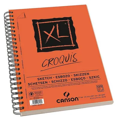 Produktbild von Canson XL Sketch, Kunstdruckpapierblock, 90 g/m², 60 Blätter