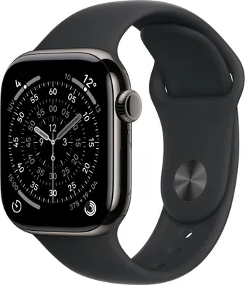 Produktbild von Apple Watch 11 46mm GPS+5G Titan Sport S/M schiefer/schwarz