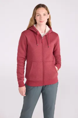 Produktbild von Mountain Warehouse - "Dalton" Hoodie mit durchgehendem Reißverschluss Sherpa-Futter für Damen MW2069 (34 DE) (Rostfarben)