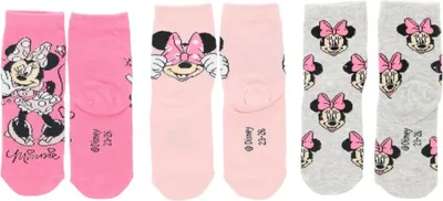 Immagine prodotto di Calzini Disney Minnie Mouse - confezione da 3 calze colorate 27/30