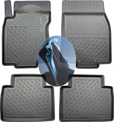 Produktbild von Z509396 TPE-Gummifußmatten kompatibel mit  Nissan X-Trail N-CONNECTA 3 T32 Steilheck Geländewagen SUV 5-türer 2014- 5Sitze