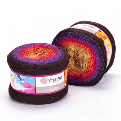 Produktbild von YarnArt Flowers 265 – Farbverlaufsgarn, 1000 m, 250 g, 55% Baumwolle, 45% Polyacryl