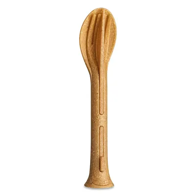 Immagine prodotto di Koziol Besteck-Set 3-teilig Klikk Pocket, Reisebesteck, To-Go-Besteck, Kunststoff-Holz-Mix, Nature Wood, 8036702