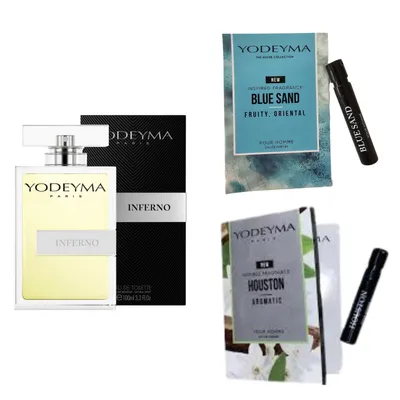 Productafbeelding van Yodeyma Inferno eau de parfum voor heren 100 ml + 2 proefmonsters