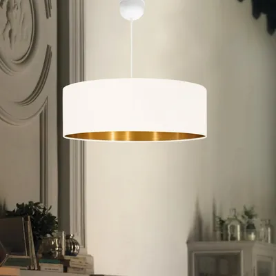 Produktbild von Opviq, AYD-3549,Leuchter, Creme, STOFFKAPPE, 50 x 50 x 70 cm