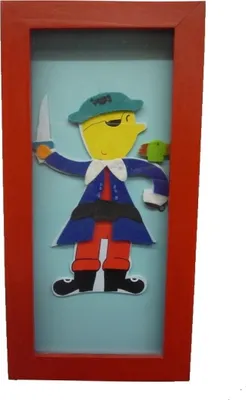Image de TRÄ PRESENT Tableau chambre d'enfant Pirat 26x13