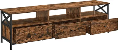 Produktbild von VASAGLE Lowboard TV-Schrank, 3 Schubladen, Breite 178cm, Stahlgestell