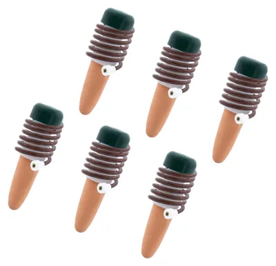 Obrázok produktu pre Spetebo Závlahový systém pre izbové rastliny z hliny, 10 cm, s 75 cm sacou hadicou – sada 6 ks – zavlažovací systém pre rastliny v črepníkoch