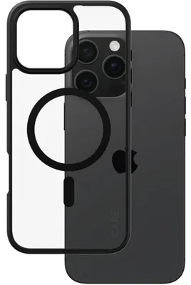 Obrázok produktu pre PanzerGlass CARE™ by ® Urban Combat Case Transparent w. Black Frame & MagSafe iPhone 16 Pro Max, Ochranný obal, Apple, Apple - iPhone 16 Pro Max, Čierna